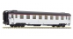 Modélisme ferroviaire : LS Model - LSM4127 - Voiture Mistral 56 de renforcement livrée inox avec bandeau TEE n°5021