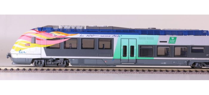 LSM10072S - Autorail AGC X 76603/76604, Picardie, 3 caisses, Digital Son - LS Models