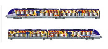 LSM10085S - Autorail AGC B 81616, PACA, 4 caisses, Digital Son - LS Models