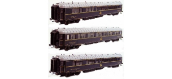 Modélisme ferroviaire : LS Model - LSM49133 - Coffret de 3 voitures type S CIWL livrée bleu 1935