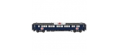 Modélisme ferroviaire : LS Model - LSM49140 - Voiture voyageurs S2 - bleu - livrée 1940 - CIWL avec logo Croix-Rouge