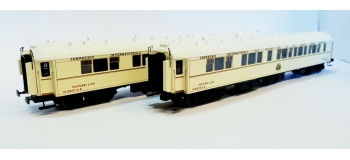 Modélisme ferroviaire : LS Model - LSM49143 - Coffret de 2 voitures S1 blanc EGYPTE 1928 CIWL