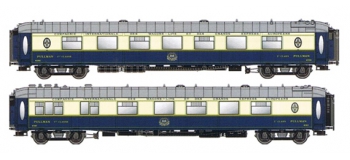 Modelisme ferroviaire : LSMODEL LSM49173 - Coffret 2 voitures Pullman CIWL 