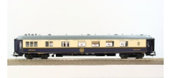 Modelisme ferroviaire : LSMODEL LSM49179 -  Voiture WPc CIWL Côte d'Azur bleue/crème livrée 1968 avec monogramme 