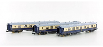 Modélisme ferroviaire : LS Model - LSM79170 - Set de 3 voitures Pullmann Côte d'Azur 1934