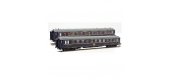 Modélisme ferroviaire : LS Model - LSM99101 - Coffret de 2 voitures livrée bleu 1968 Type S & Y CIWL