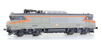 LS MODELS 10481 Locomotive électrique BB 15040 SNCF, gris béton/orange, blason: Livry-Gargan