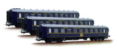 Modélisme ferroviaire :  LS MODELS LSM49123 - Coffret de 3 voitures CIWL 1968 CL1 ép IV