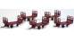 LS MODELS LSM89599 - Set de 5 chariots postaux 