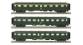 Modélisme ferroviaire : LSModel - LSM40198 - Coffret de 3 voitures rapide Nord SNCF 