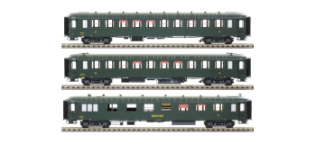 Modélisme ferroviaire : LS Model - MW40386 - Coffret de 3 voitures OCEM faces lisses 