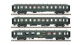 Modélisme ferroviaire : LS Model - MW40386 - Coffret de 3 voitures OCEM faces lisses 