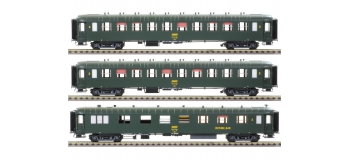 Modélisme ferroviaire : LS Model - MW40386 - Coffret de 3 voitures OCEM faces lisses 
