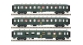 Modélisme ferroviaire : LS Model - MW40386 - Coffret de 3 voitures OCEM faces lisses 