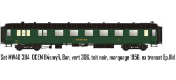 modélisme ferroviaire : LS MODELS MW40384 -Voiture voyageurs OCEM BAR Ep.IIIC