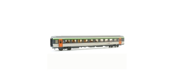 Modélisme ferroviaire : LS MODELS LSM40269 - Voiture corail VTU seconde classe B10tu avec logo casquette et portes louvoyantes coulissantes