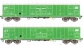 Modélisme ferroviaire : LSMODEL LSM30333 - Coffret de 2 wagons Gahkkss 16-6 vert 