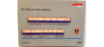 DEP-MARK2681 - Coffret Le train de l'Empereur Guillaume II, Voiture empereur + Fourgon - Marklin