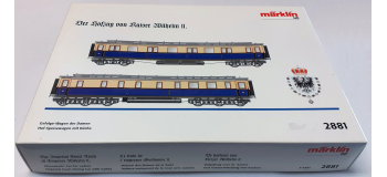 DEP-MARK2881-2 - Coffret Le train de l'Empereur Guillaume II, Voiture Dames + Voiture Restaurant - Marklin