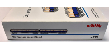 DEP-MARK2881-2 - Coffret Le train de l'Empereur Guillaume II, Voiture Dames + Voiture Restaurant - Marklin