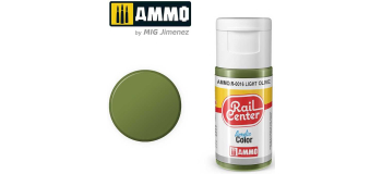 AMMO.R-0016 - AMMO.R-0016 - Olive Clair, Peinture acrylique Rail Center, 15 ml - Mig Jimenez