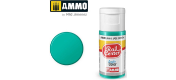 AMMO.R-0018 - AMMO.R-0018 - Vert Jade, Peinture acrylique Rail Center, 15 ml - Mig Jimenez