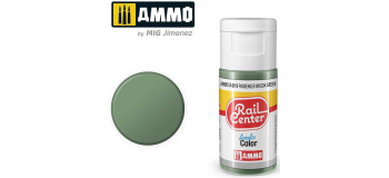 AMMO.R-0019 - AMMO.R-0019 - Vert pour Wagon de passagers, Peinture acrylique Rail Center, 15 ml - Mig Jimenez