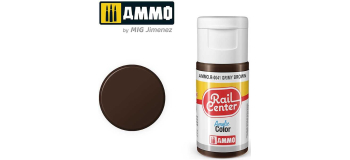 AMMO.R-0041 - AMMO.R-0041 -Brun Sale, Peinture acrylique Rail Center, 15 ml - Mig Jimenez