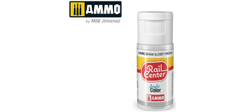 AMMO.R-0044 - AMMO.R-0044 - Finition Brillante, Peinture acrylique Rail Center, 15 ml - Mig Jimenez