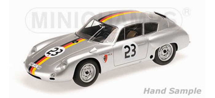 Miniature Porsche 356 B Carrera GTL Abarth N°30 - Le Mans 1962 - Minichamps 1/18