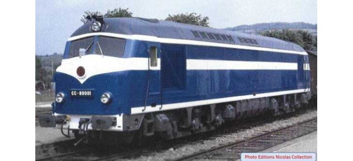 MI25-01-S002 - Locomotive CC 80001 Belphégor, Caen, Analogique - Mistral