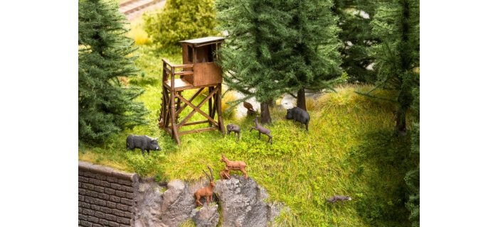 Figurines Cerfs Pour Modélisme Ferroviaire – Lot De 9 – Échelle HO/échelle N – Décoration Diorama