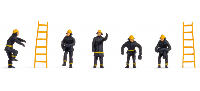 NO 38001 - Pompiers avec vêtements de sécurité noirs - Noch