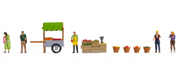 NO 16226 - Figurines thématiques, Stand de fruits - Noch