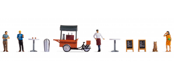 NO 16230 - Figurines thématiques, Stand de café - Noch