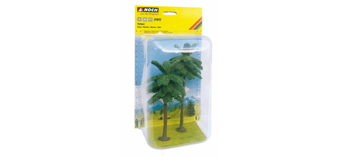 NO 21972 - Palmiers, 2 pièces, 15 et 19 cm - Noch