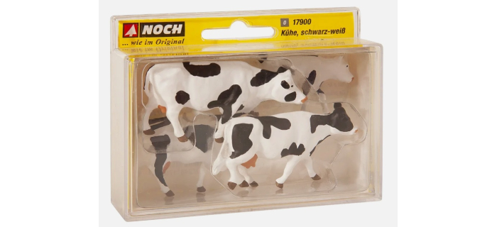 NO 17900 - Vaches noires-blanches - Noch