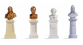 NO 14838 - Bustes, 4 pieces - Noch