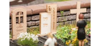 NOCH 14211 - Pierres tombales MINIATURES