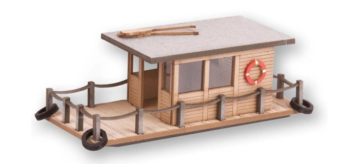 modelisme ferroviaire train miniature Noch NO 14224 - Maison flottante