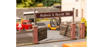 Modélisme ferroviaire : NOCH 14234 - Portail avec colonnes de briques