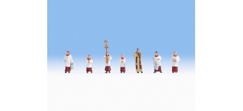 Modélisme ferroviaire : NOCH NO 15410 - Prêtre et servants de messe