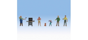 Modélisme ferroviaire :  NOCH NO36593 - Figurines Au barbecue