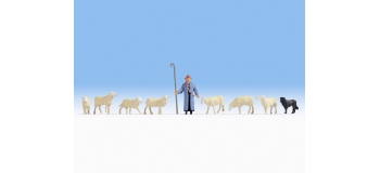 Modélisme ferroviaire : NOCH NO 15748 - Moutons et berger