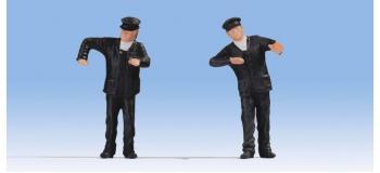 Modélisme ferroviaire : NOCH NO 17810 - Figurines conducteurs de locomotive à vapeur