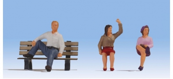 Modélisme ferroviaire :  NOCH NO 17860 - Figurines gens assis