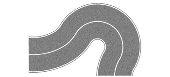 NO 60704 - Route nationale gris, virage - Noch