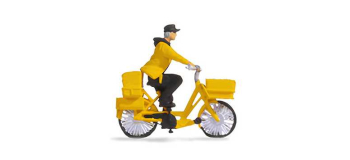 NO 16522 - Tiny-Scenes « Poste » : Facteur sur son vélo - Noch