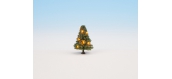 Modélisme ferroviaire :  NOCH NO 22111 - Sapin de Noël illuminé, vert, avec 10 LEDs, 5 cm de haut