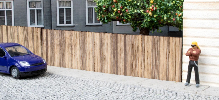 NO 14213 - Mur en planches - Noch